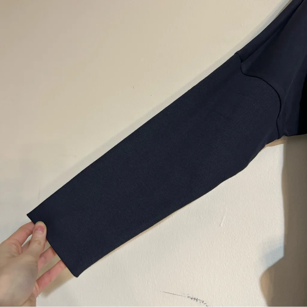 Pact Organic Cotton Oversized Airplane Cardigan Navy Size XS/Small Travel Casual - Image 4