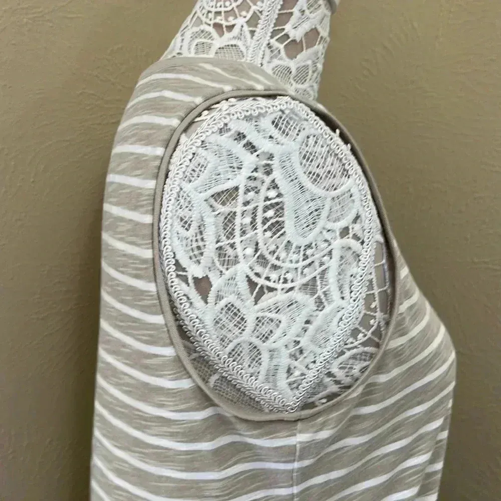 💛 cream and white striped tank top - Image 3