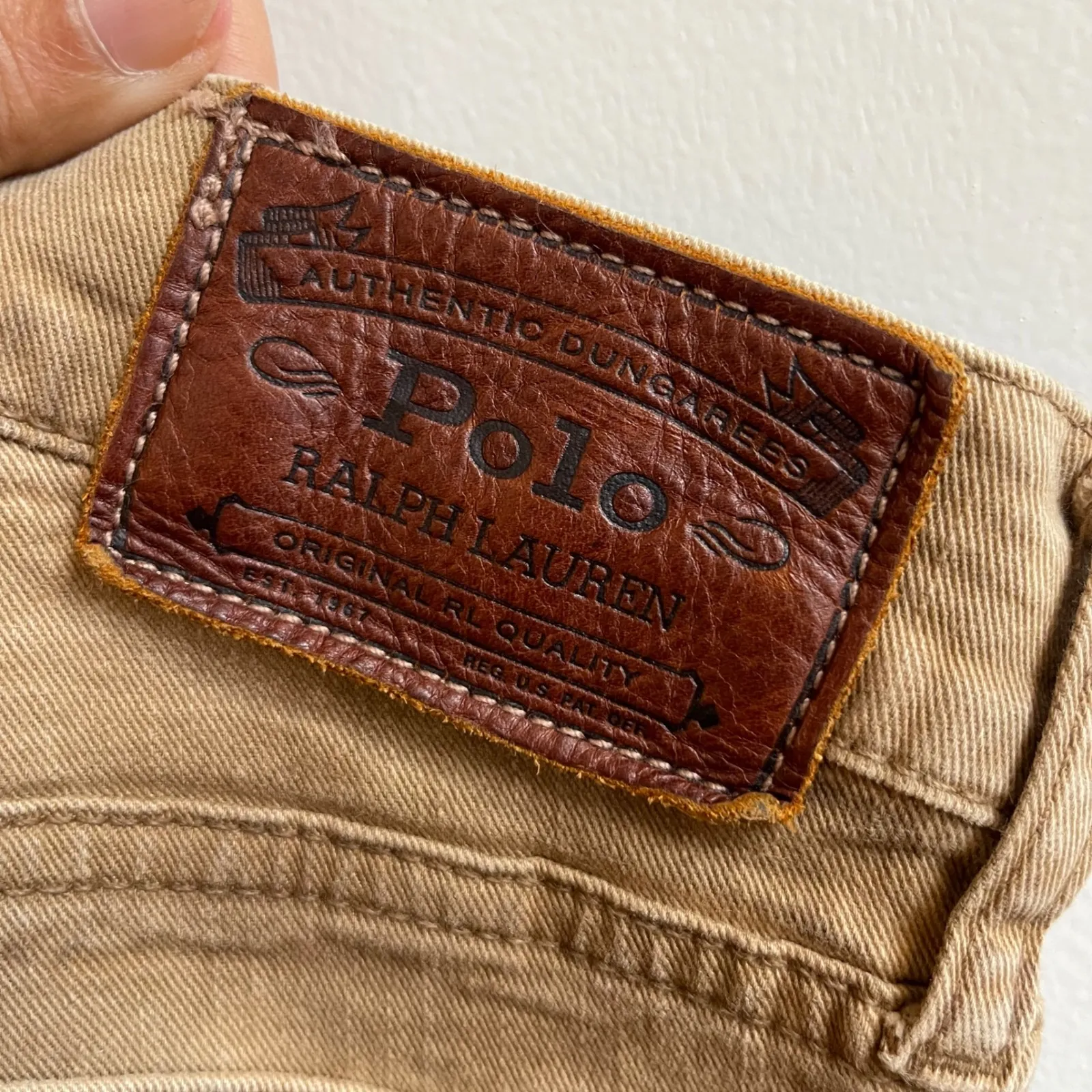 Polo Ralph Lauren‎ Tompkins Skinny Jeans Tan Lace Up Ankle Women Size 29/8 - Image 6