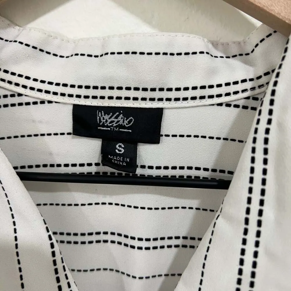 Mossimo White & Black Stripe Tank Top Size Small - Image 2