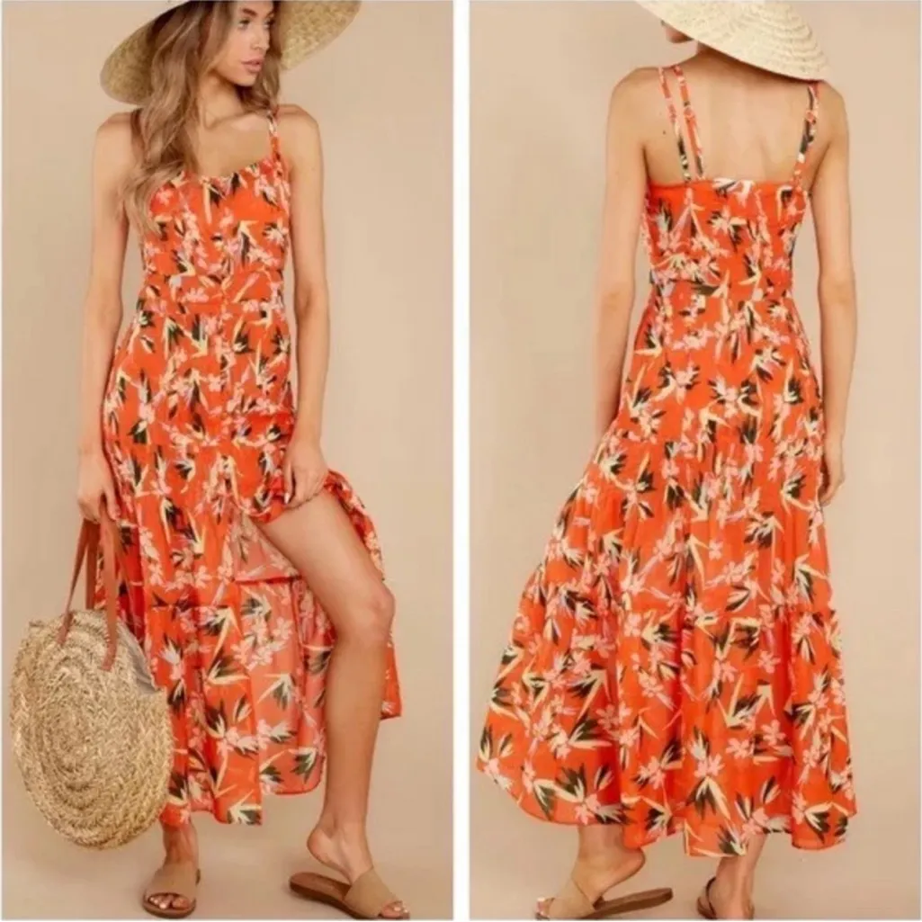 SOLID & STRIPED Tilda Dress Orange XS - Image 7