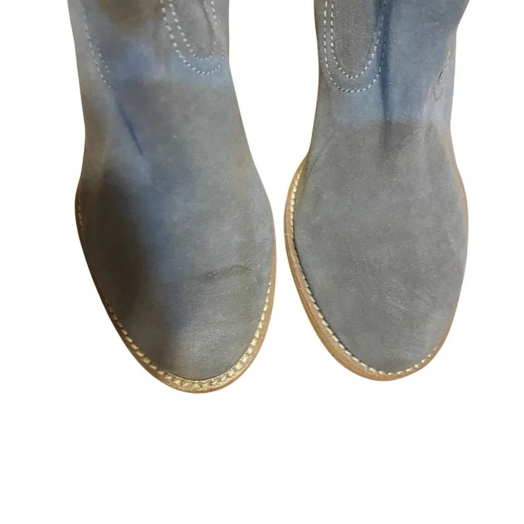 Blondo waterproof size 7.5 booties irving cutout wedge gray - Image 7