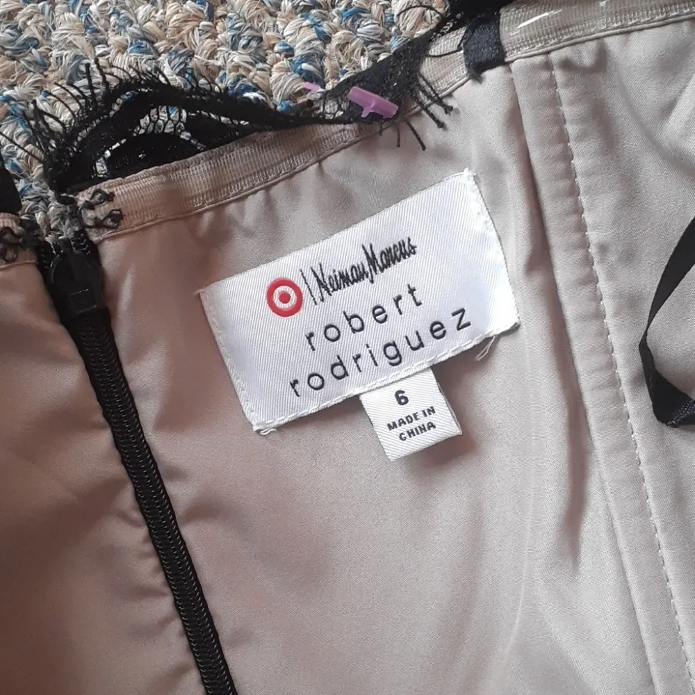 Neiman Marcus Robert Rodriguez Lace Dress SIZE 6 - Image 3