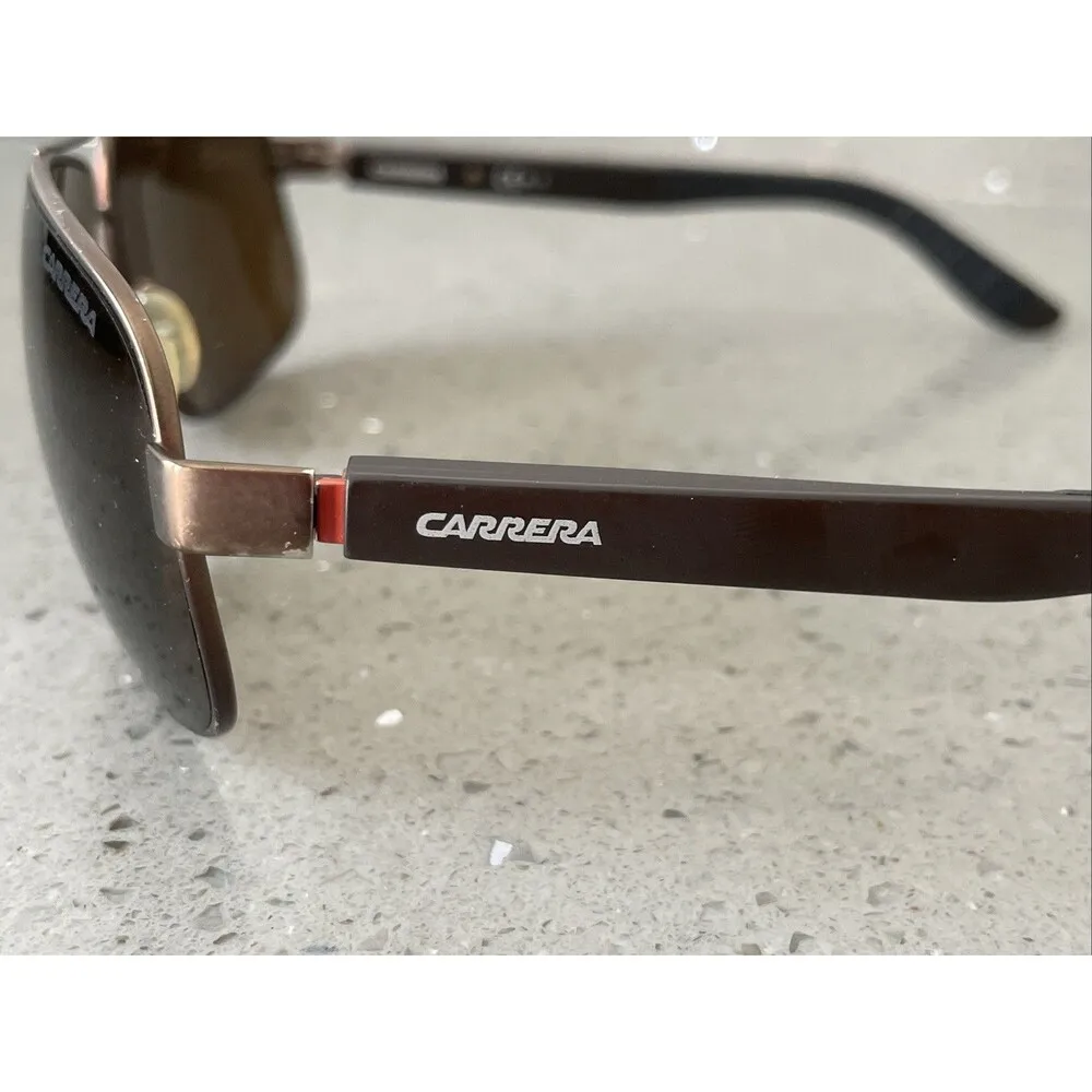 Carrera 8003 0RPU8 Brown Wrap Sunglasses Brown Lens 62 - Image 4
