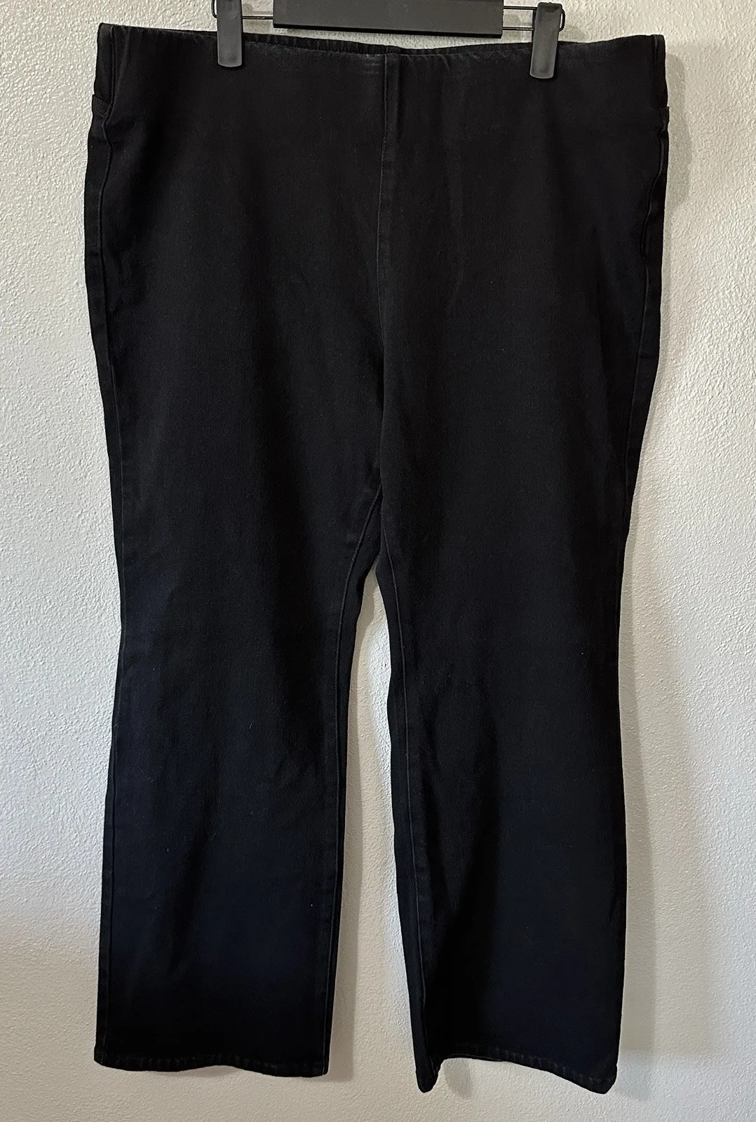 Soft Surroundings Pull On Jeans Faded Black Size XLPetite Straight Bootcut - Image 1