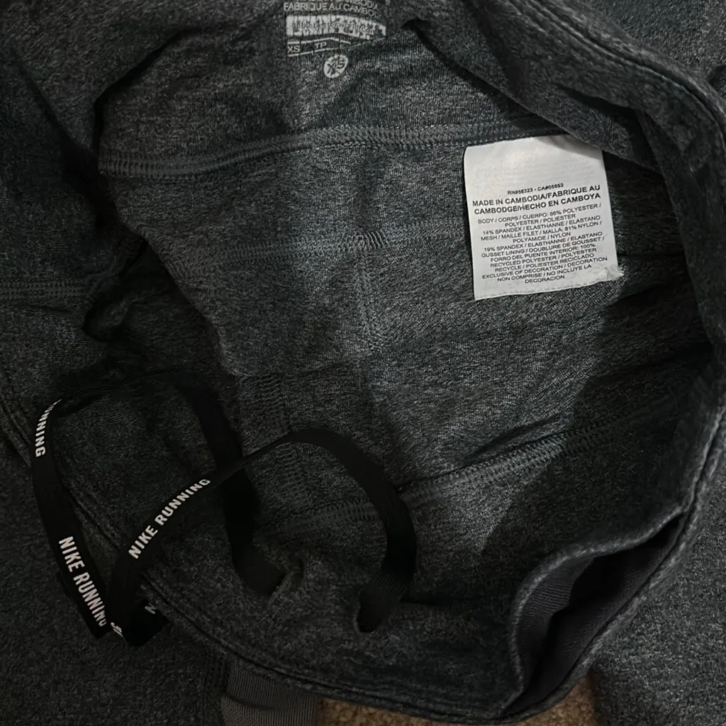 Clearance!!! NIKE DRI-FIT Power Running Midrise Crop XS Mesh Legging - Image 5