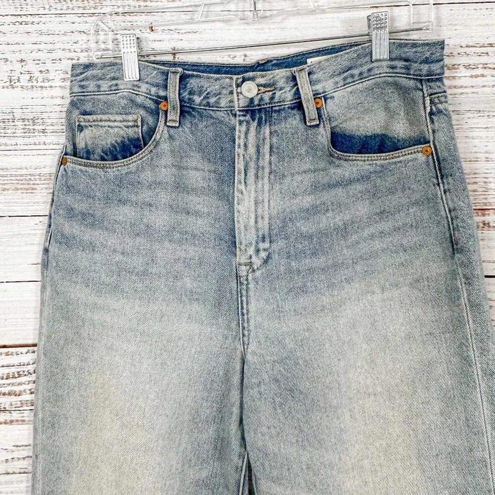 Blank NYC The Howard Light Wash Loose Fit Mid Rise Cropped Jeans, EUC, Size 29 - Image 4