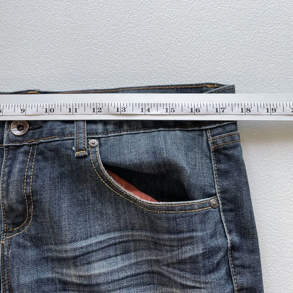 Refuge Straight Leg Jeans Women Juniors Size 11 Dark Blue Casual Denim Pockets - Image 9