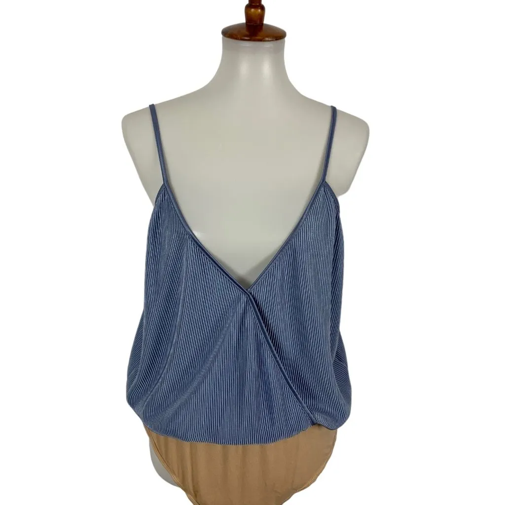 Wayf Womens Bodysuit XL Blue Sleeveless Sexy Clubwear Going Out Y2K - Image 2