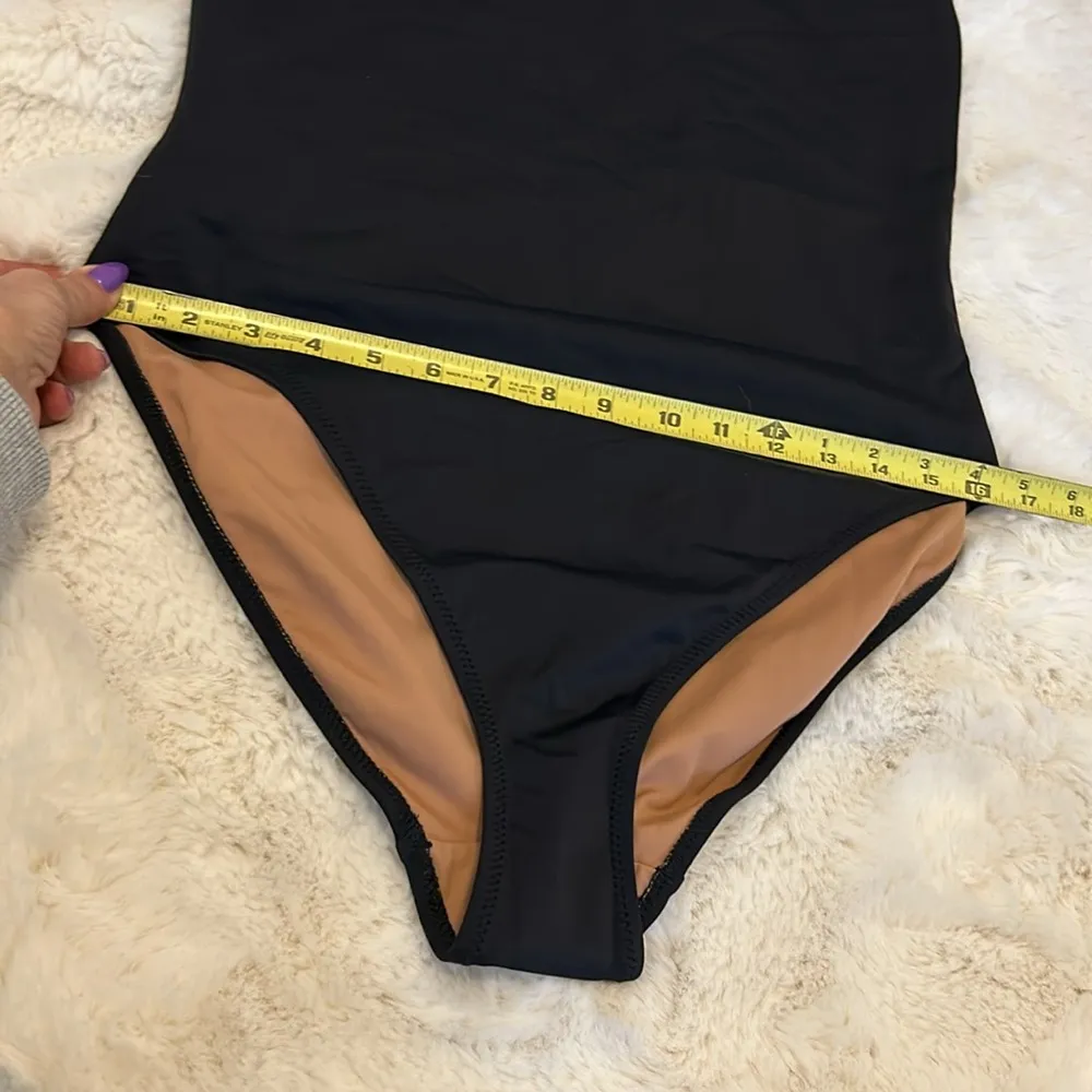 Nu Swim Paradise One Shoulder Swimsuit Black Size XXL - Image 10