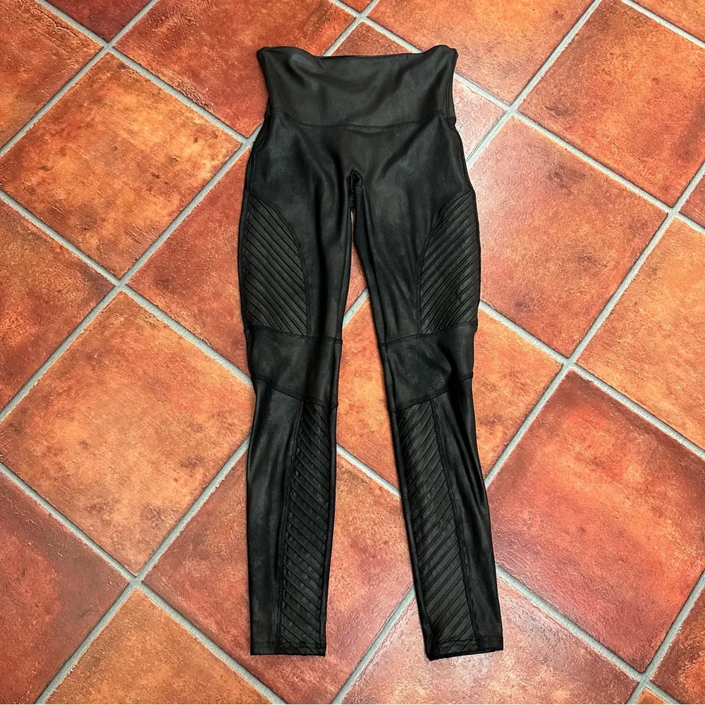 Spanx Faux Leather Moto Leggings - Image 6