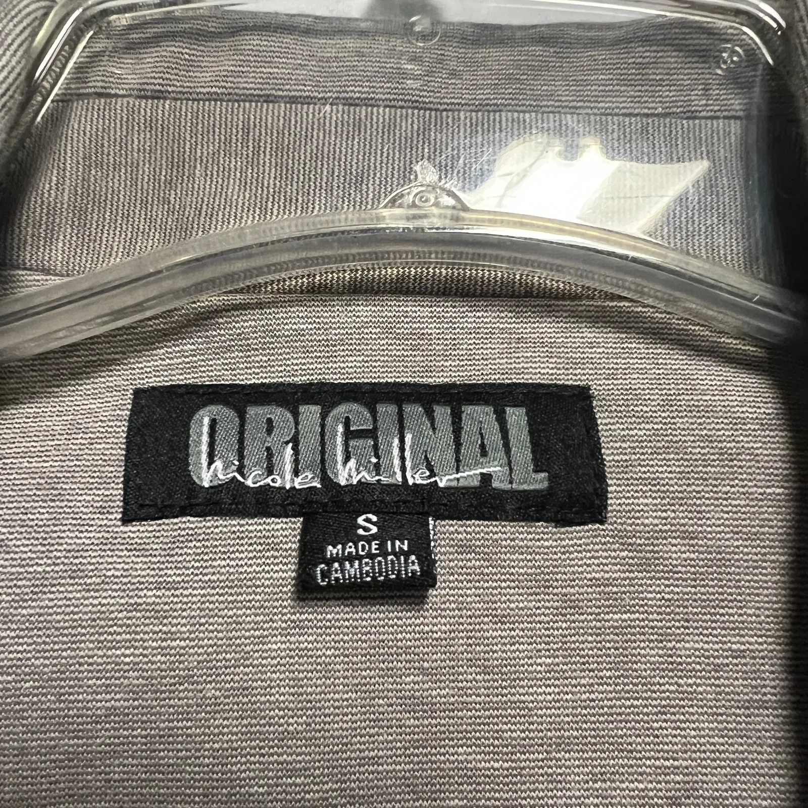 Nicole Miller Original Women's Button Front Gray Blazer Size Small - Image 2