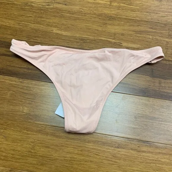 J.Crew Bikini Bottoms Womens Small Pink Swimwear‎ Strappy Side Detail Summer NWT - Image 2
