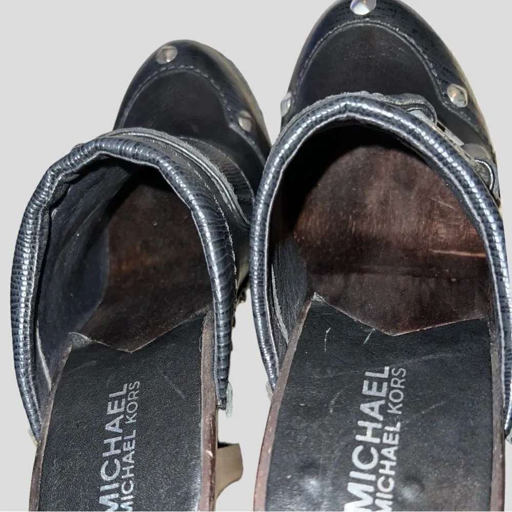 Michael Kors  black super cool slide on clogs! - Image 9