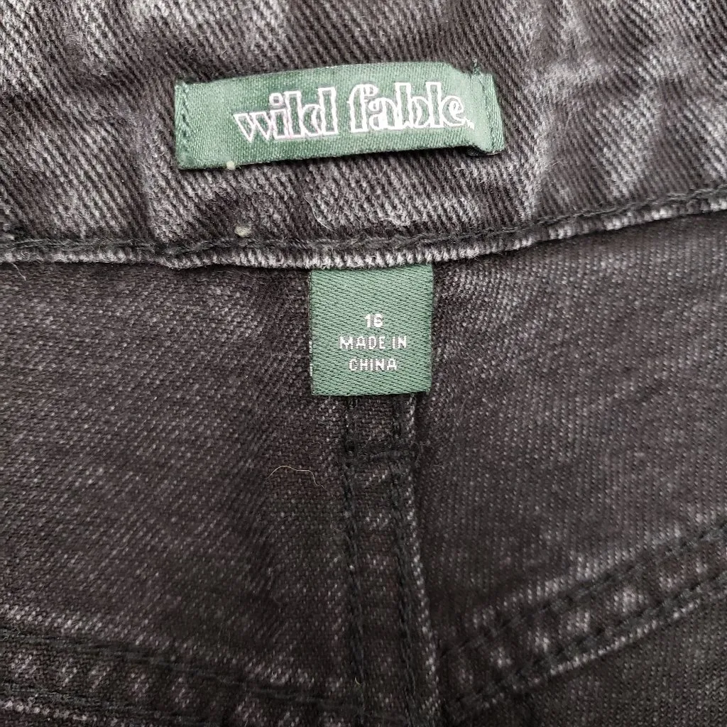 Wild Fable Womens Black Distressed Super High Rise Cutoff Shorts 16 - Image 3