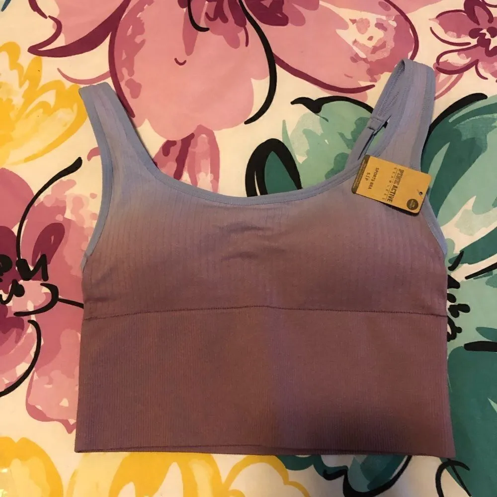 PINK VS - Seamless Lightly-lined, scoop neck sports crop bra- Small - Image 2