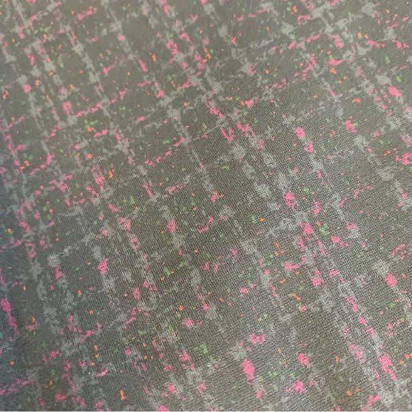 Betabrand‎ Boot Cut Onyx Plaid Size Medium Petite Black Purple Stretch Pants - Image 9