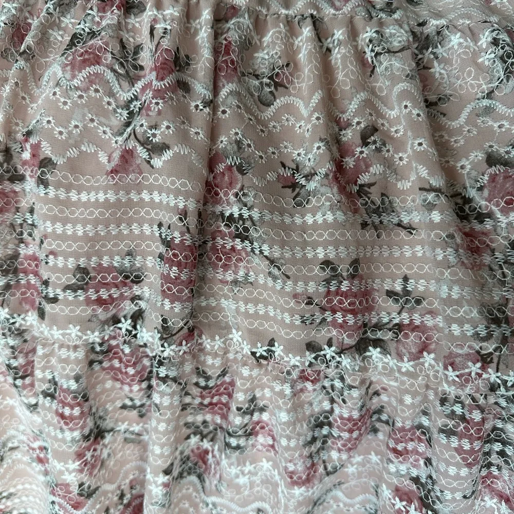 Tiered Floral Embroidered Dress - Image 6