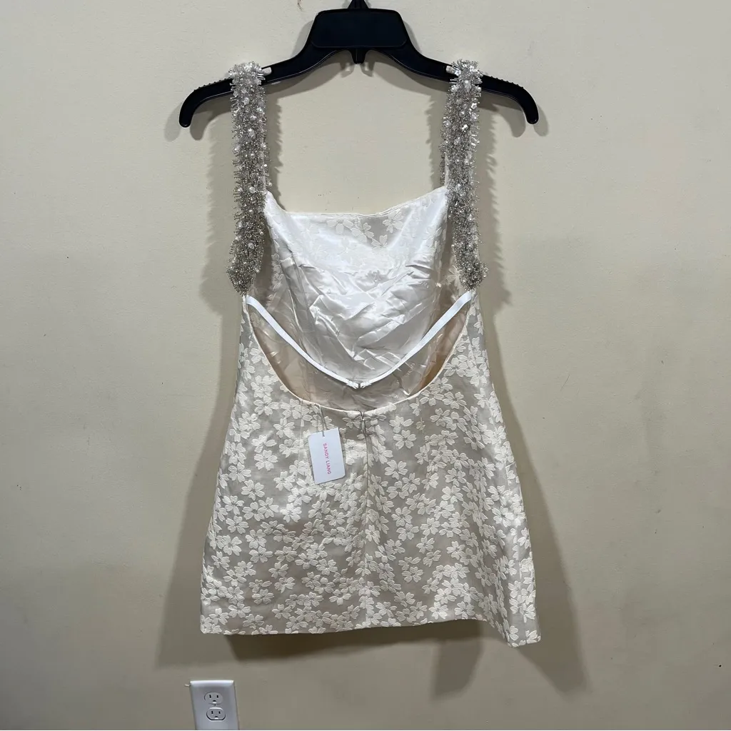NWT SANDY LIANG Blanco Dress size 8 color ivory women’s - Image 12