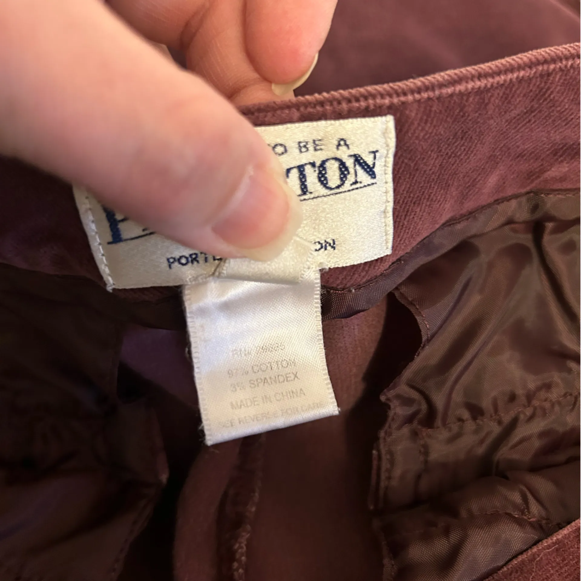 Vintage Pendleton Maroon Corduroy‎ Pants Size 10 - Image 8