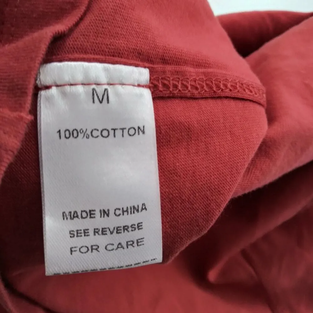 Wishlist Rust Red Lagenlook One Shoulder Top Size M - Image 6