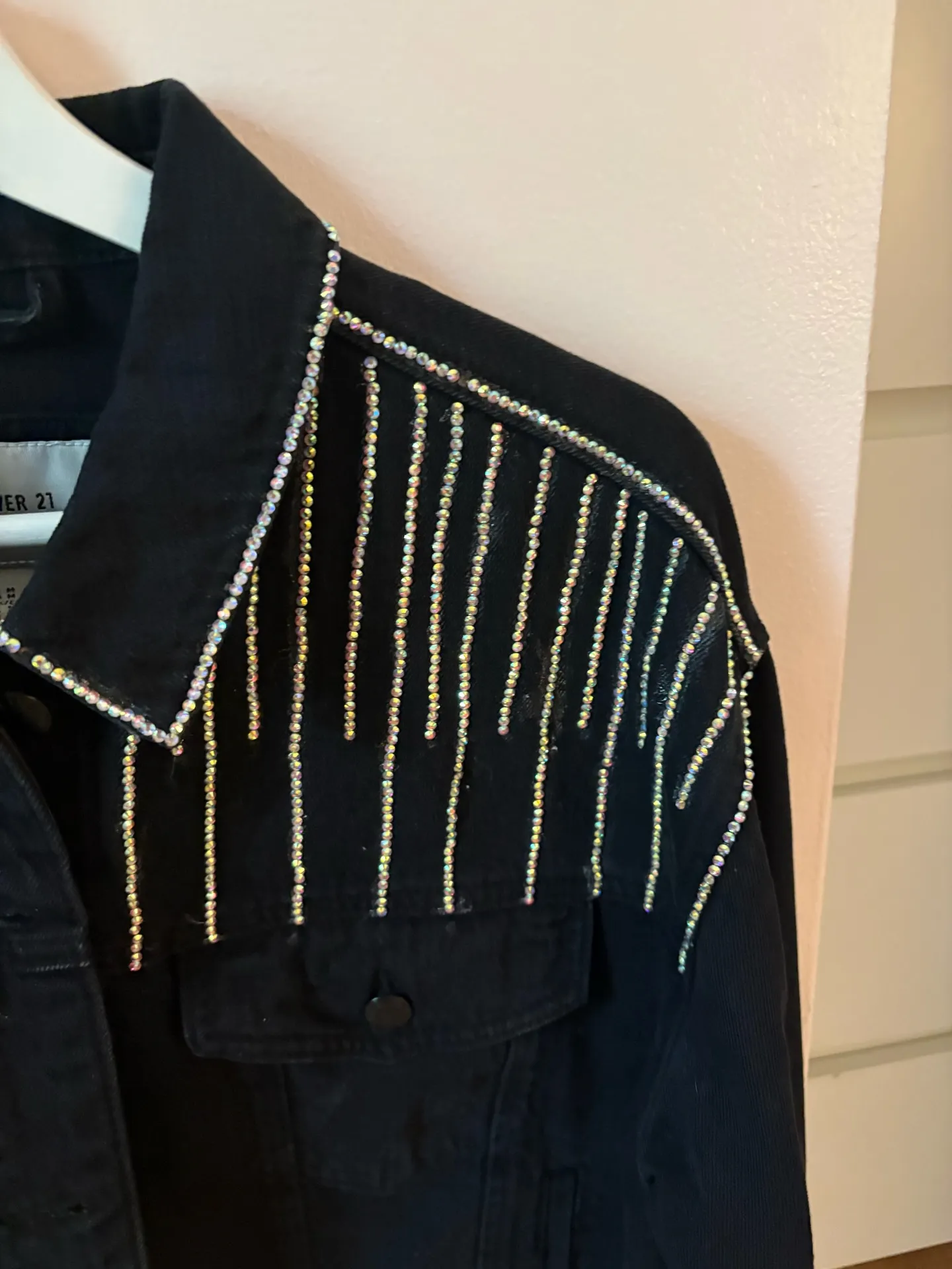 Forever 21 Black Denim Jacket - Image 3