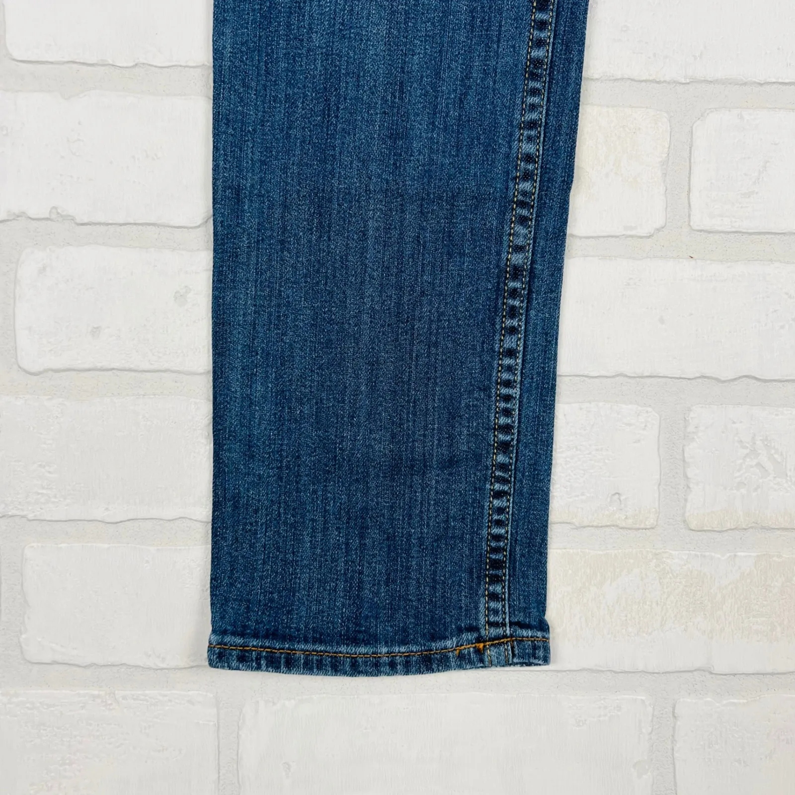 Arizona Jeans Womens Size 7‎ Distressed Ripped Skinny Blue Denim Jeans - Image 3