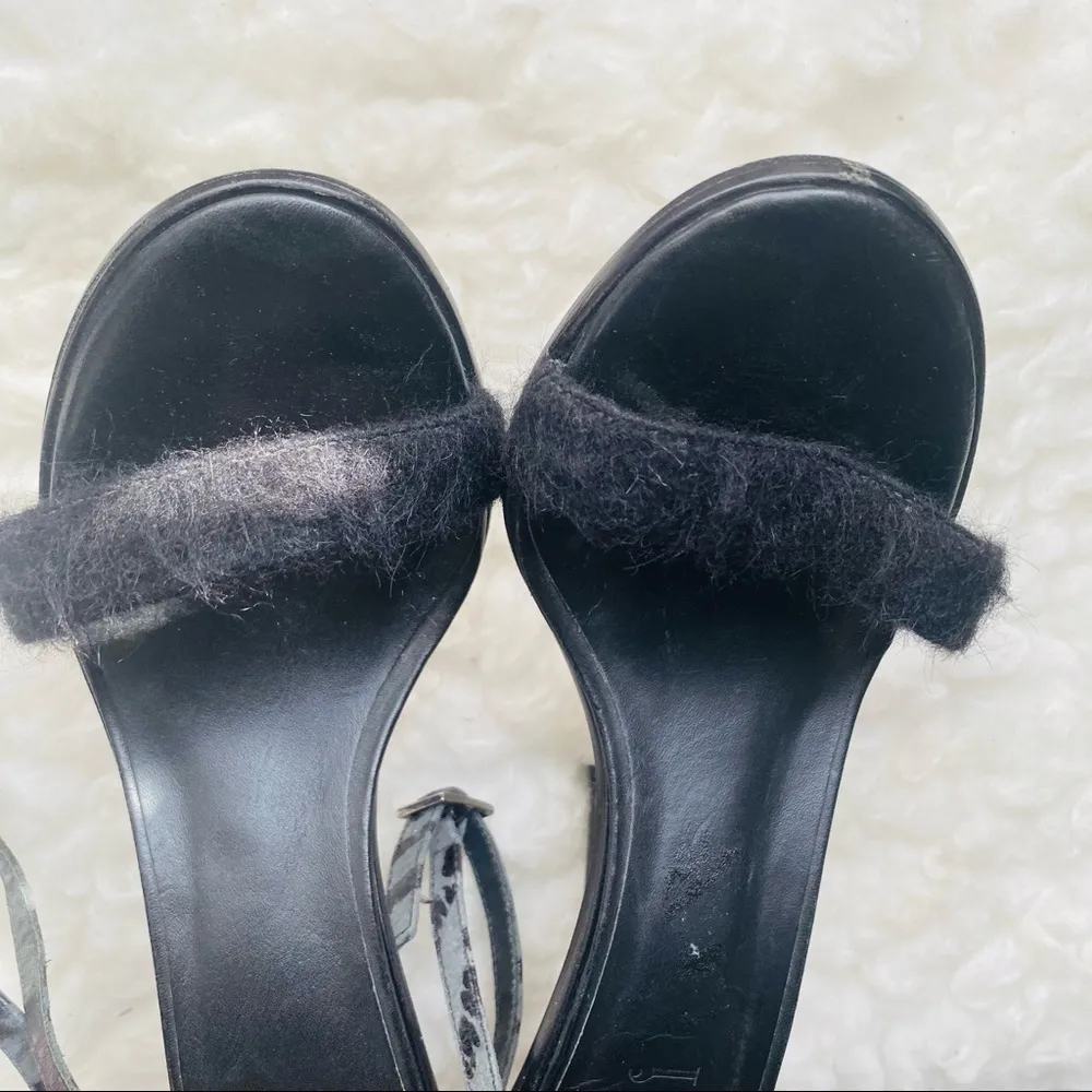 𝅺TIBI Black Wraparound Ankle Strap Sandals Eur 37 - Image 4