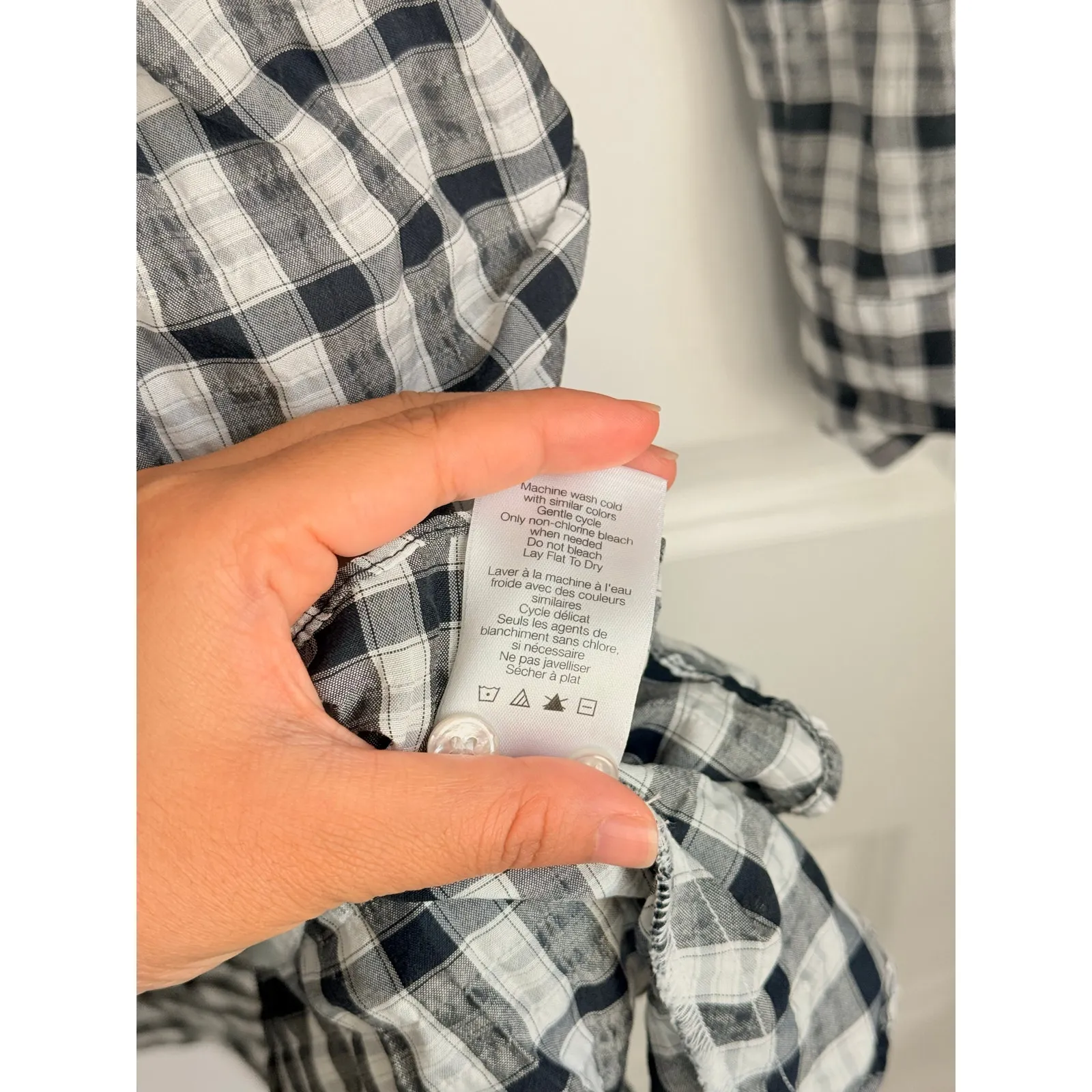 Veronica Beard Sherry Ruffled‎ Gingham Short Dress Small Fall Autumn Casual - Image 9