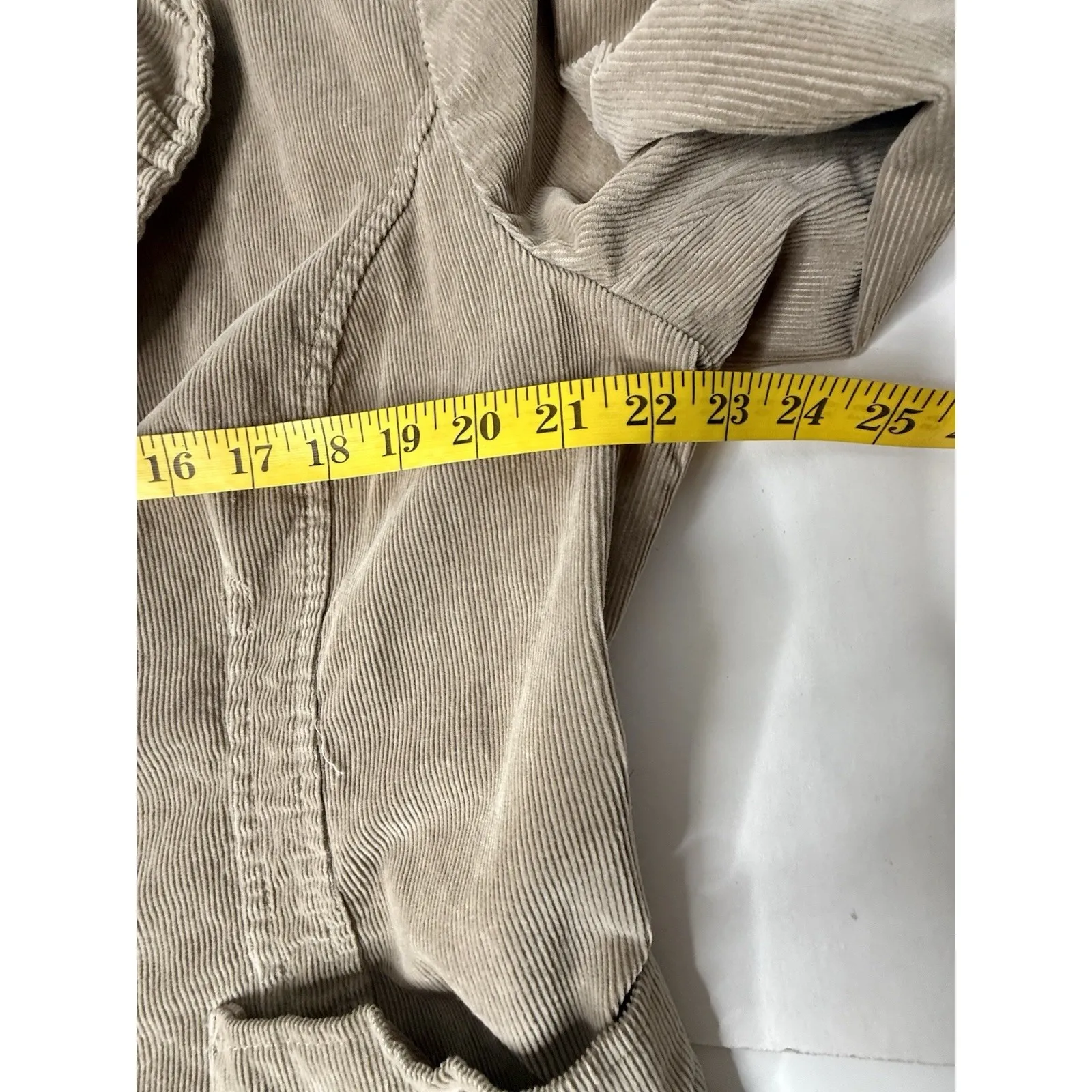 Vintage St. John's Bay Blazer Womens Size XL Tan Corduroy‎ Jacket Retro Career - Image 4