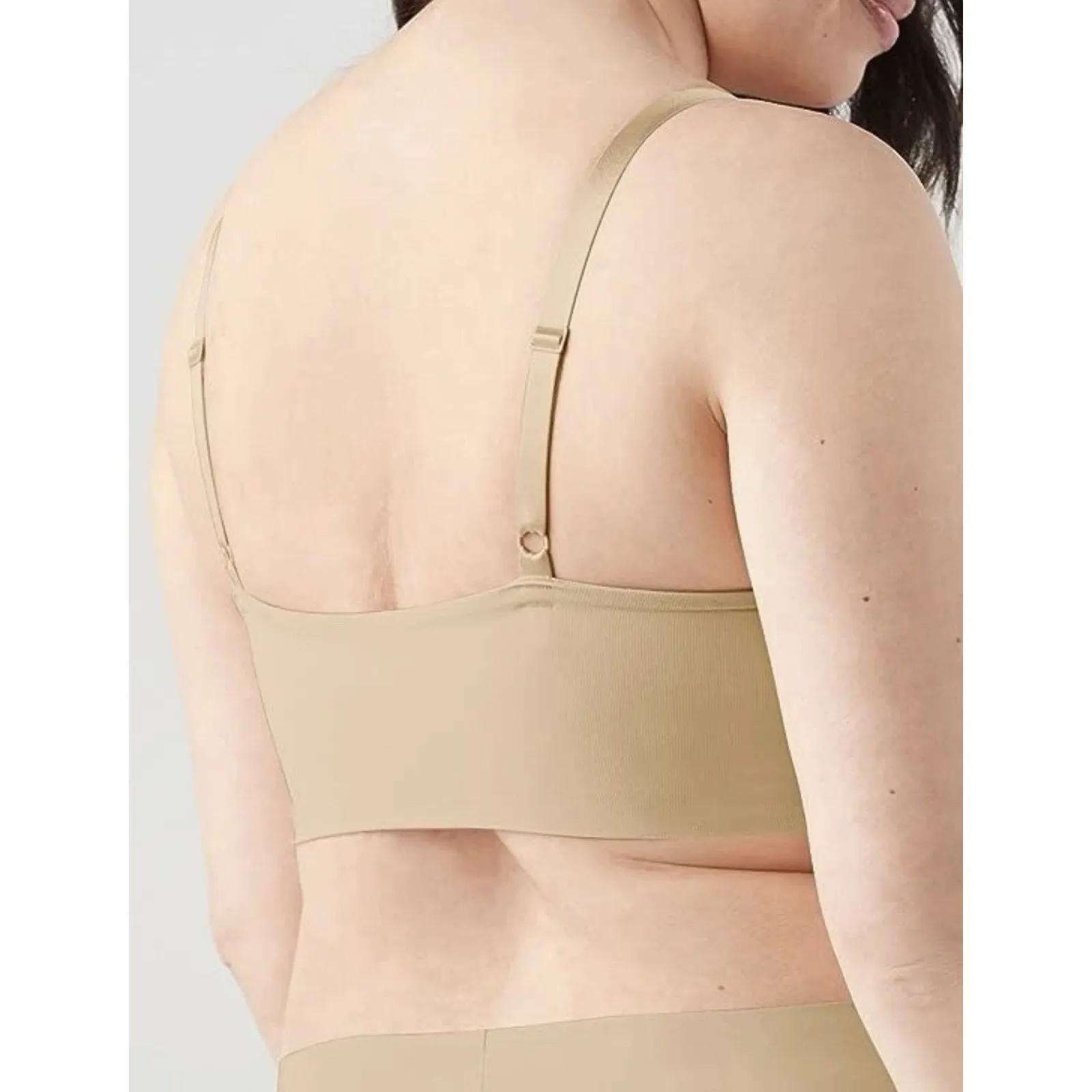 True & Company Wireless Removable Pads Light Nude Large Bra 36 C&D and 38‎ A&B Tan - Image 2