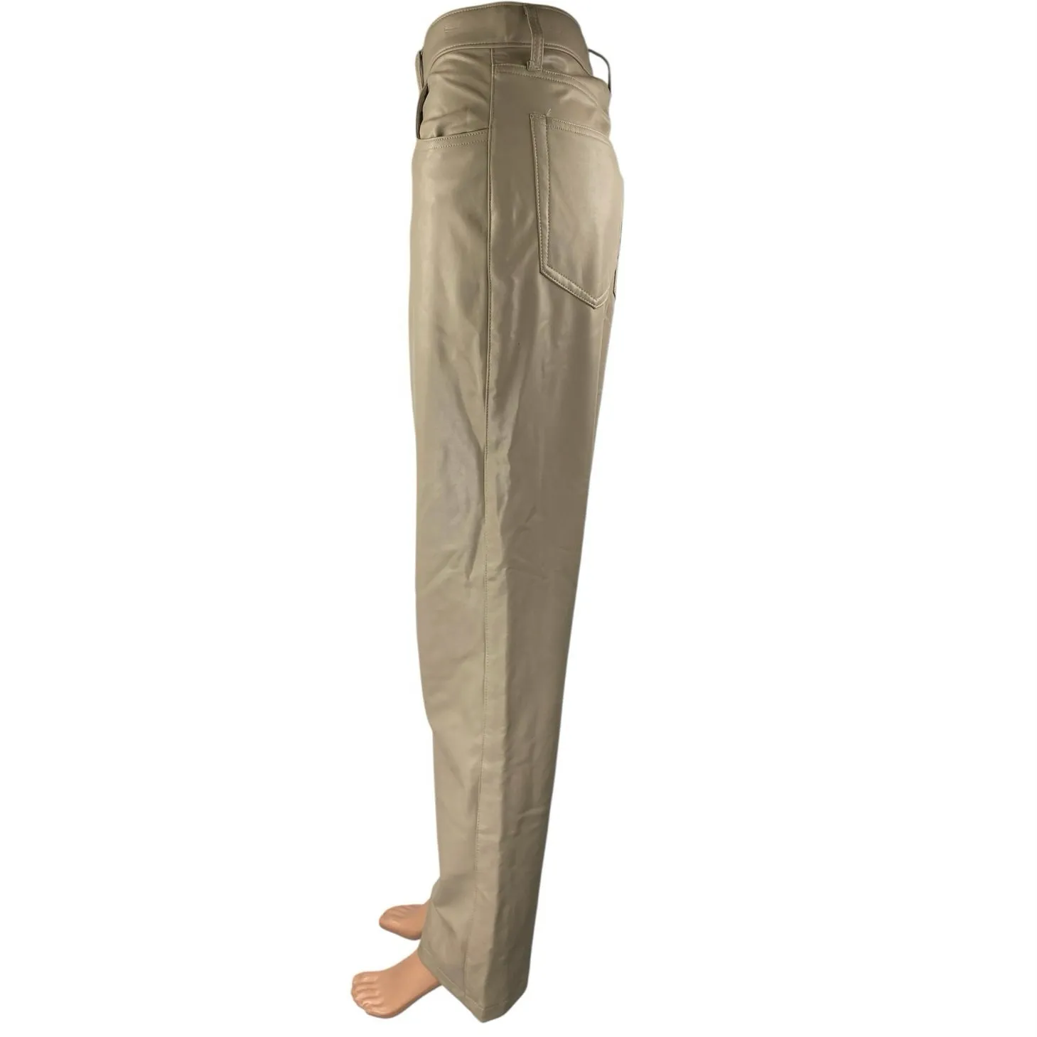 Abercrombie & Fitch The 90s Straight Ultra High Rise Beige Trousers Pants Size 8 - Image 2