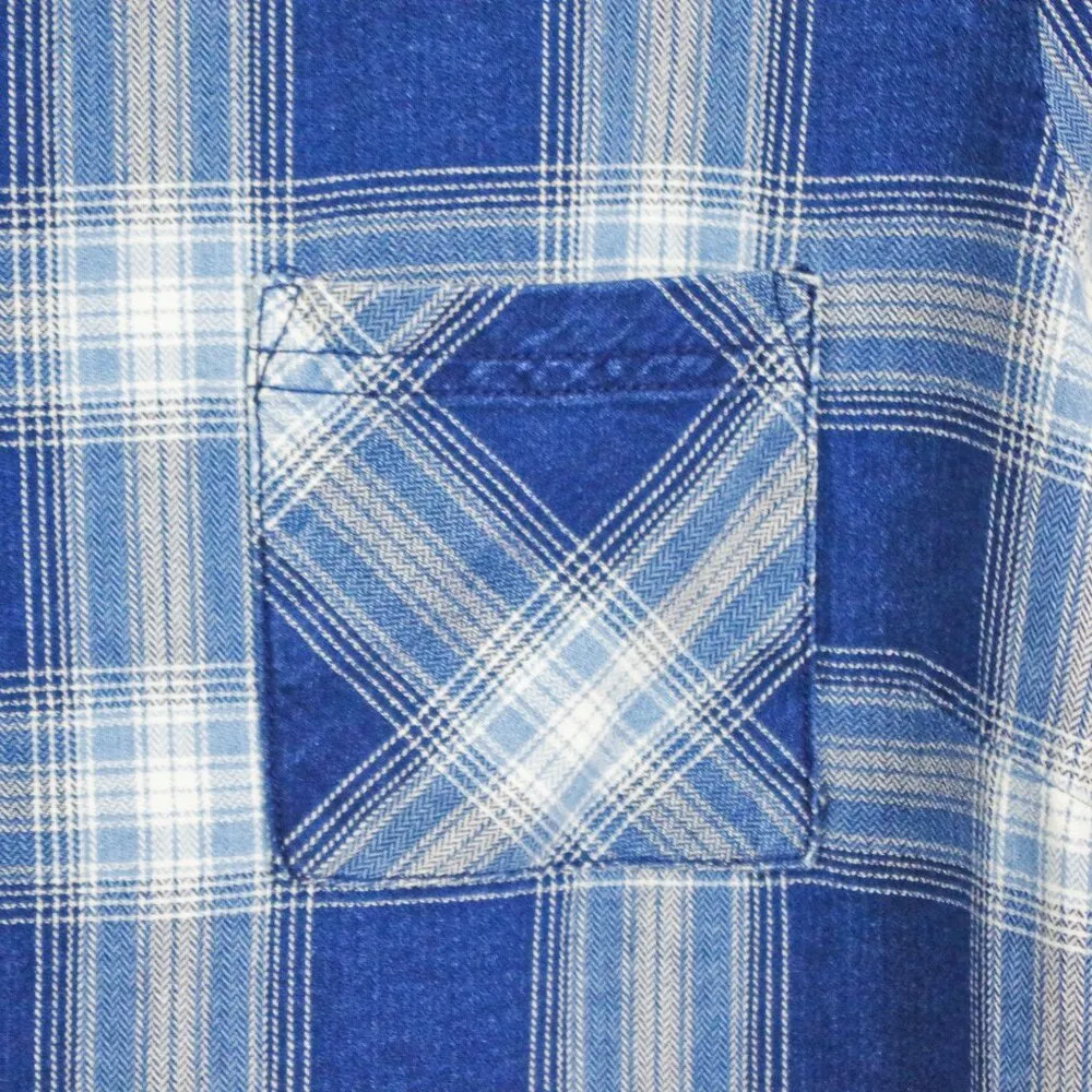 J. Jill Plaid Cotton Back Button Up Top Size Large - Image 8