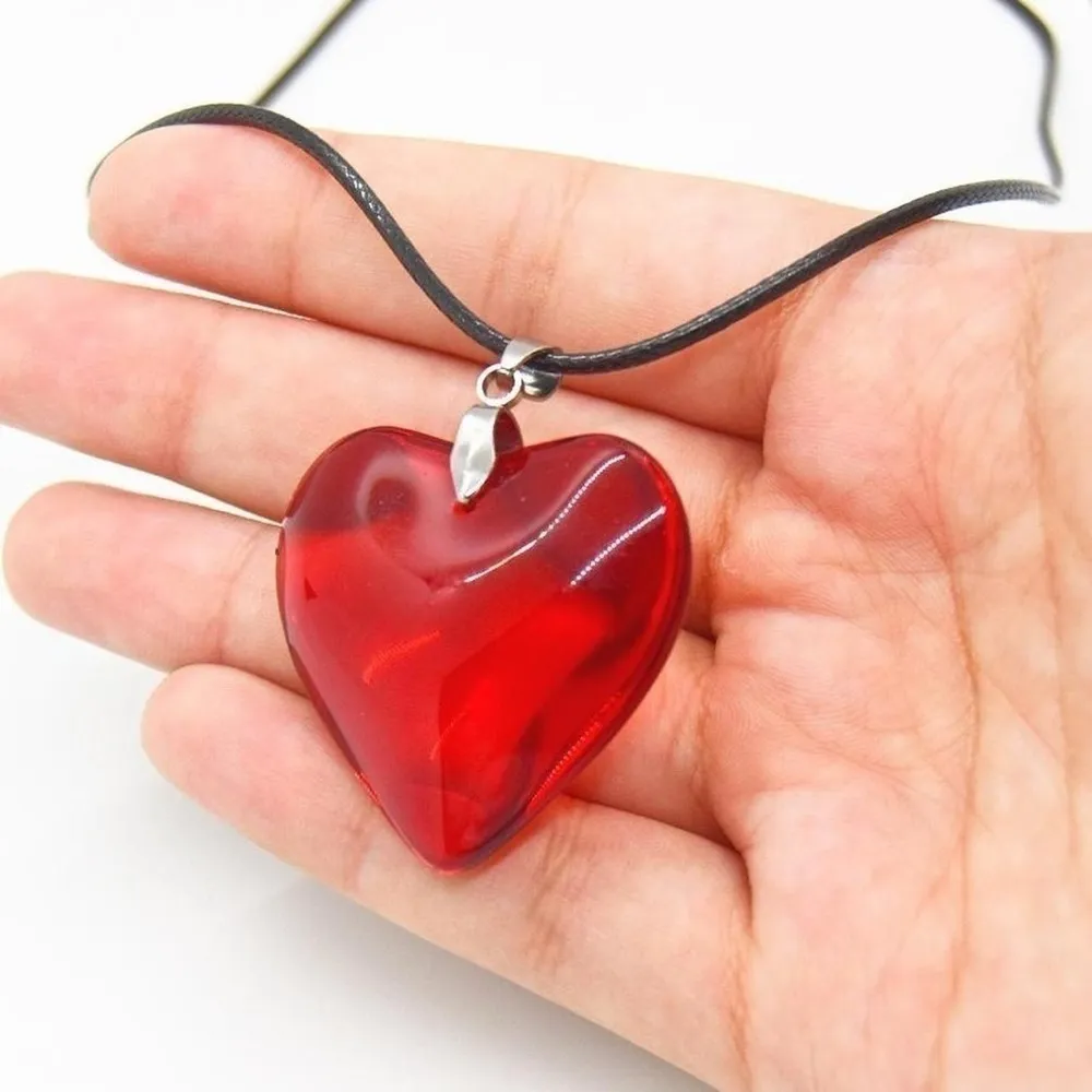 Red Heart Necklace - Image 3