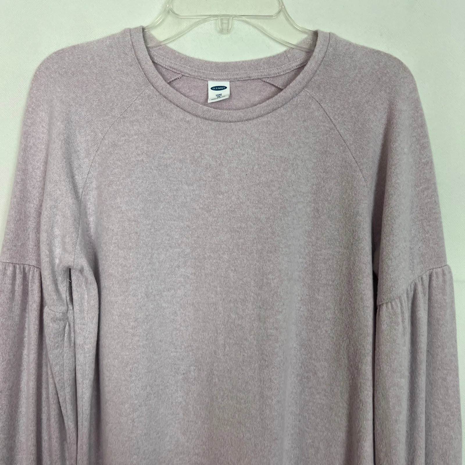 Old Navy Luxe Soft Lilac Balloon Sleeve Top Size XS - Image 3