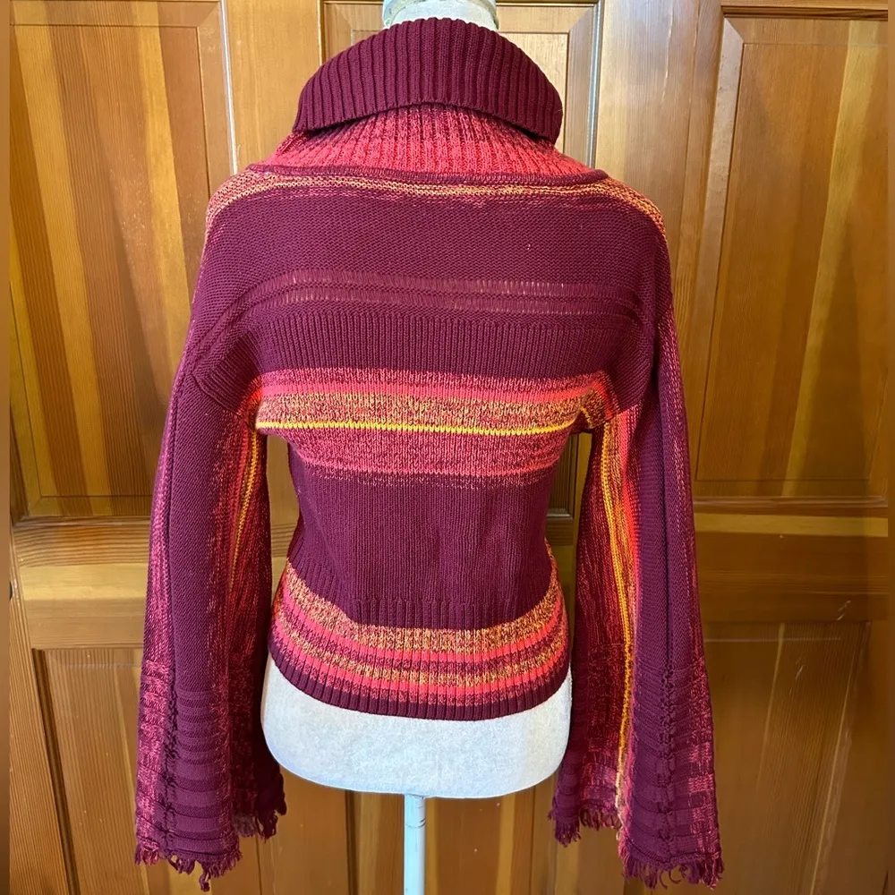 Free People Close To Me Pullover Turtleneck Sweater. Red - Image 11