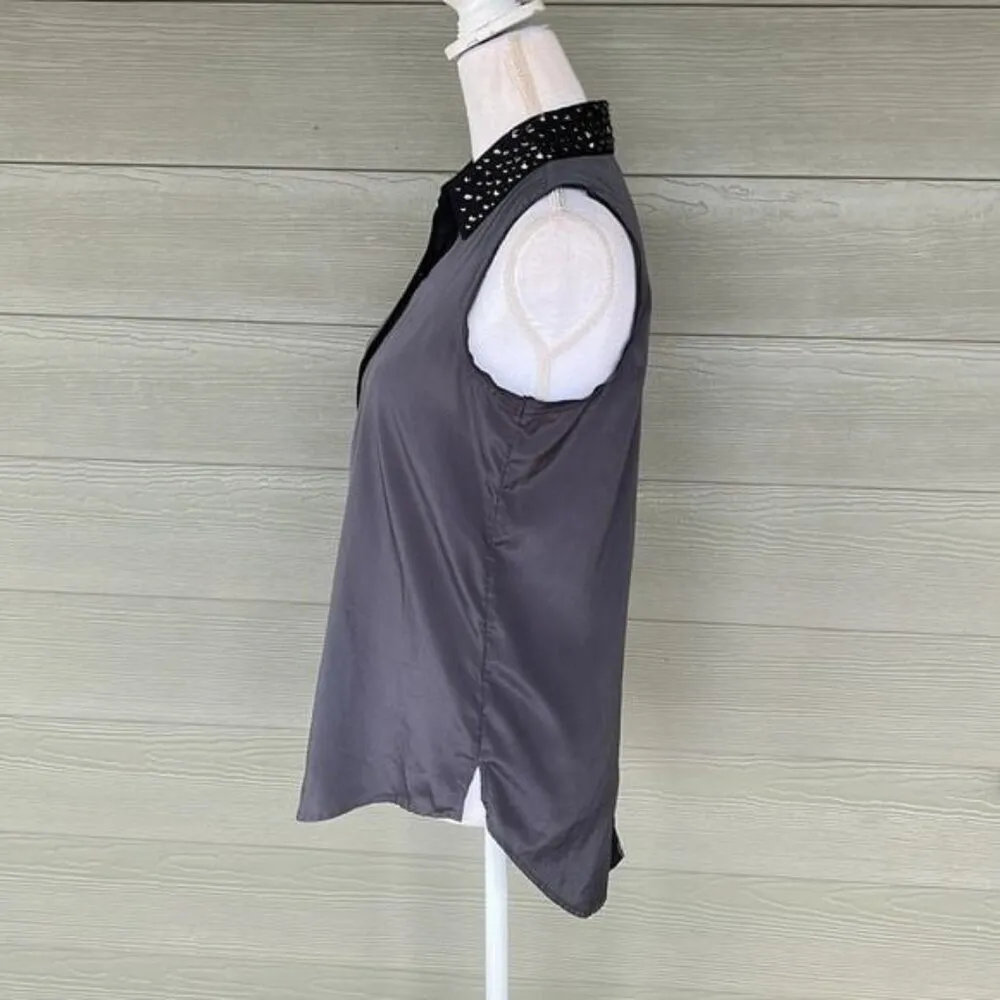 Rock & Republic Sleeveless Button Down Blouse - Image 7