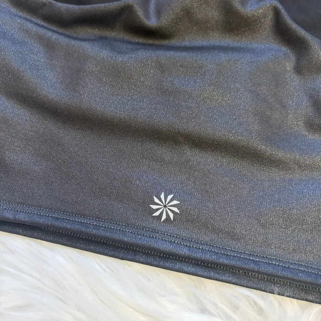 Athleta Black Sparkle Crop Top Sports Bra Women's XS - Image 3