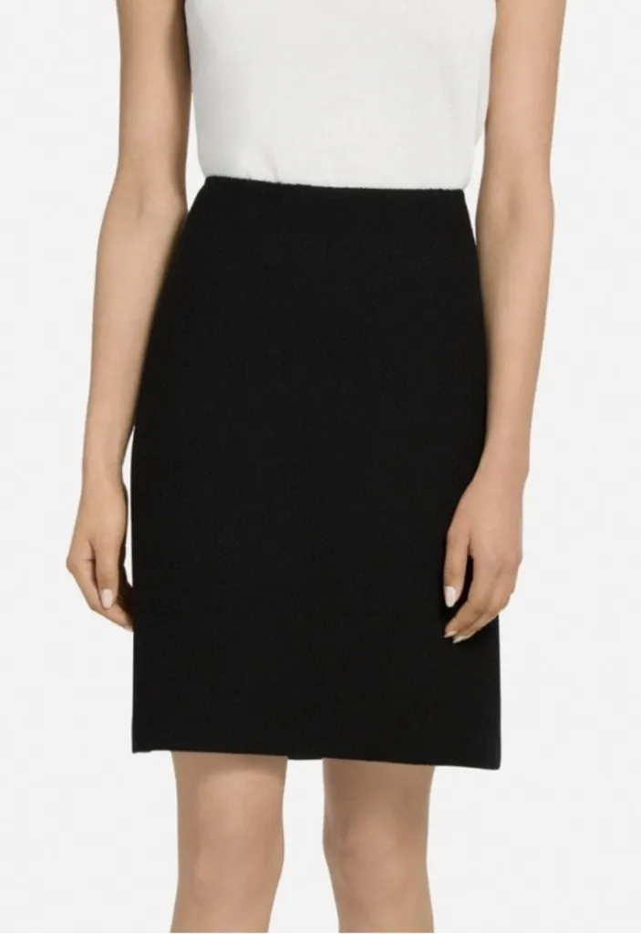 Griffith Gray For St. John Wool Black Pencil Skirt Size 8 Career Academia - Image 1