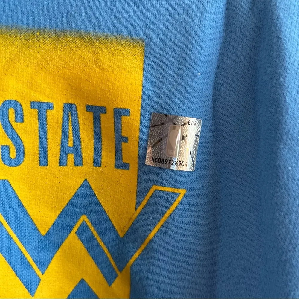 NBA Hoodie Golden State Warriors Oversized Graphic Hoodie Ombre Blue Sz XXL NWT - Image 12