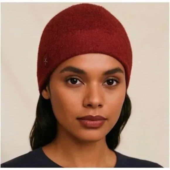 Barefoot Dreams CozyChic Lite‎ Confetti Beanie Hat Women One Size Red Winter Cap - Image 4