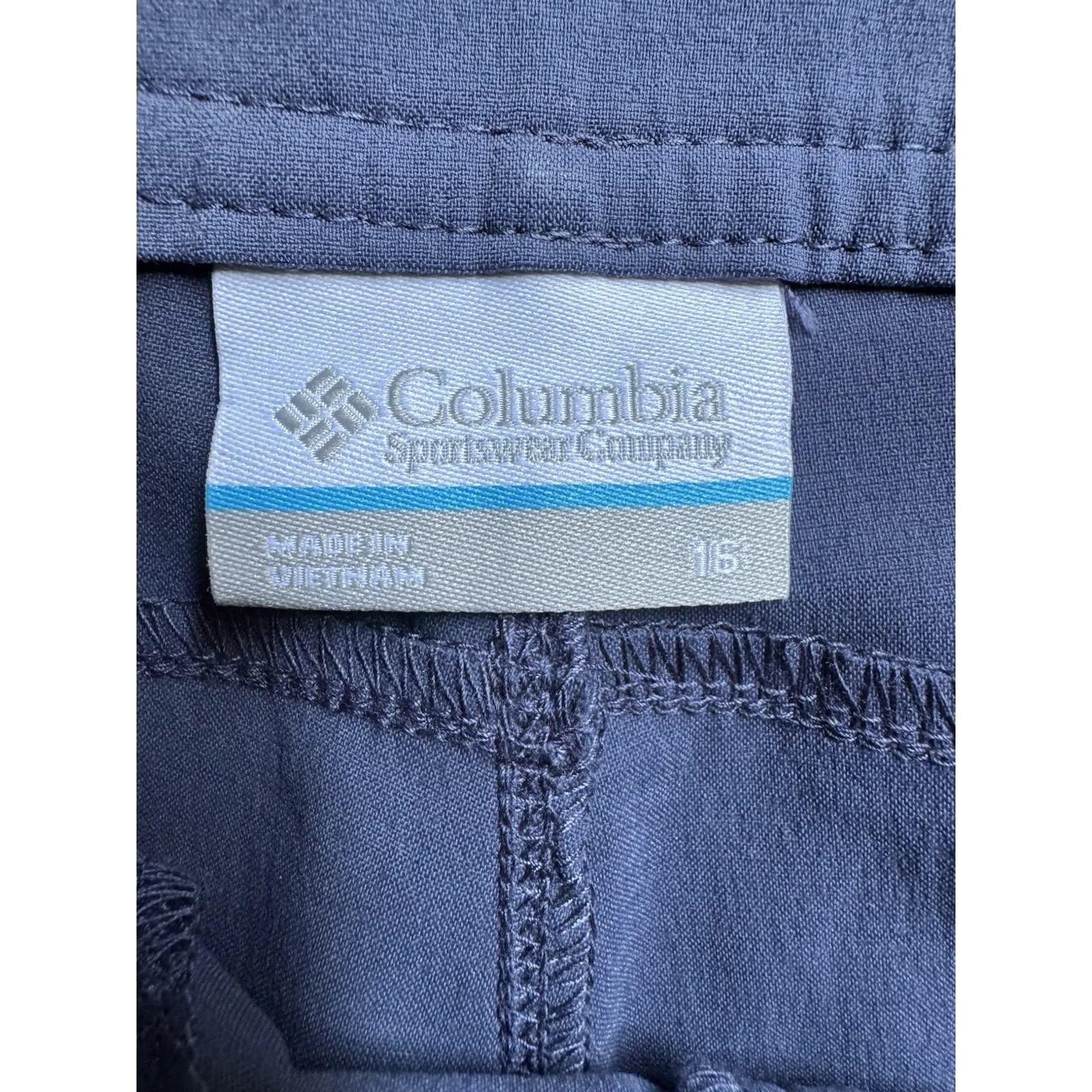 NWT Columbia Omni Shade Blue Regular Fit Women’s Shorts Size 16 UPF 50 - Image 7