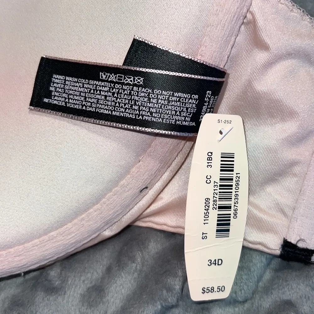 Victoria’s Secret 34D very sexy push-up bra slide lock closure adjustable straps - Image 10