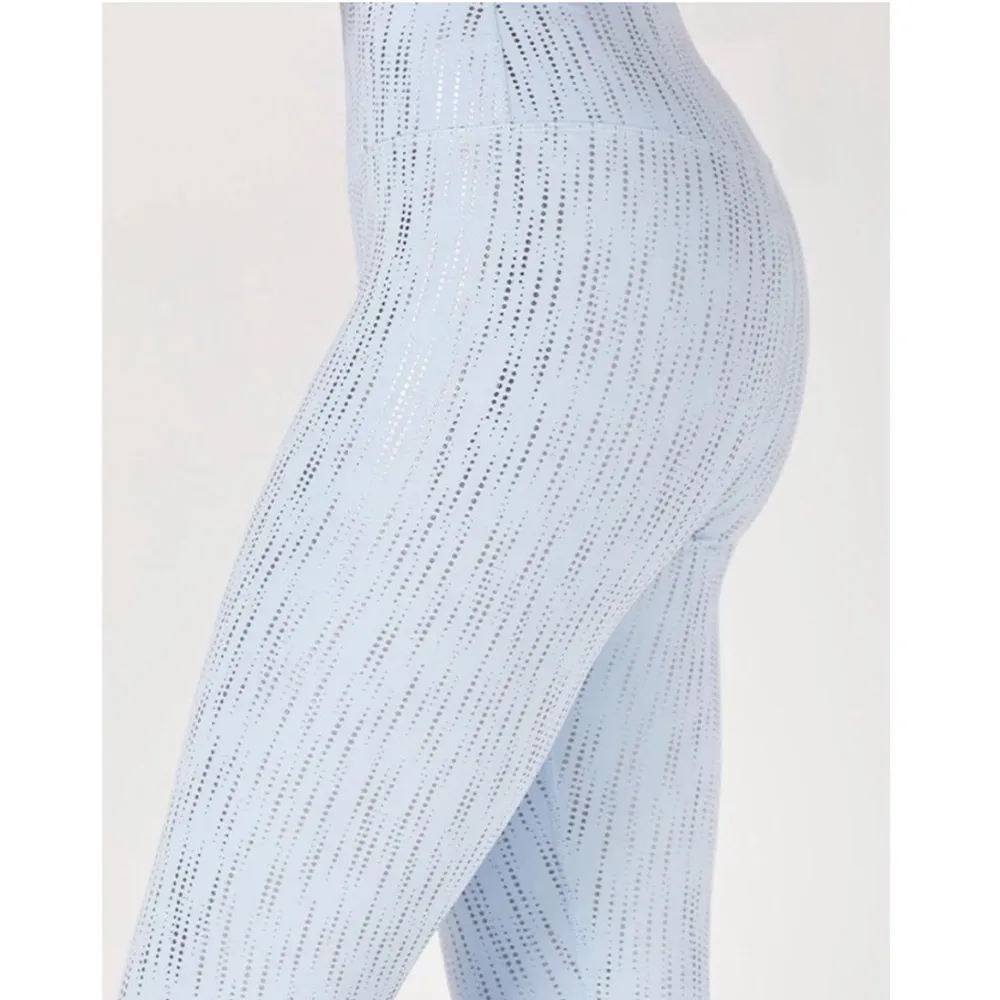 𝅺NWT GLYDER Sultry Legging In Ice Blue-Silver Medium - Image 13