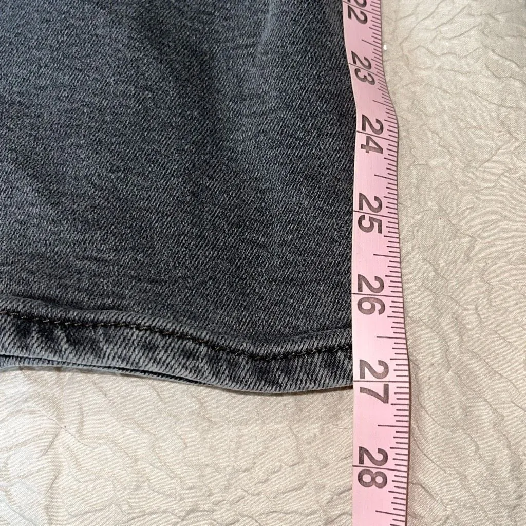 Levi Strauss & Co. Womens Ribcage Ankle Straight Button Fly Jeans Gray Size 27 - Image 11