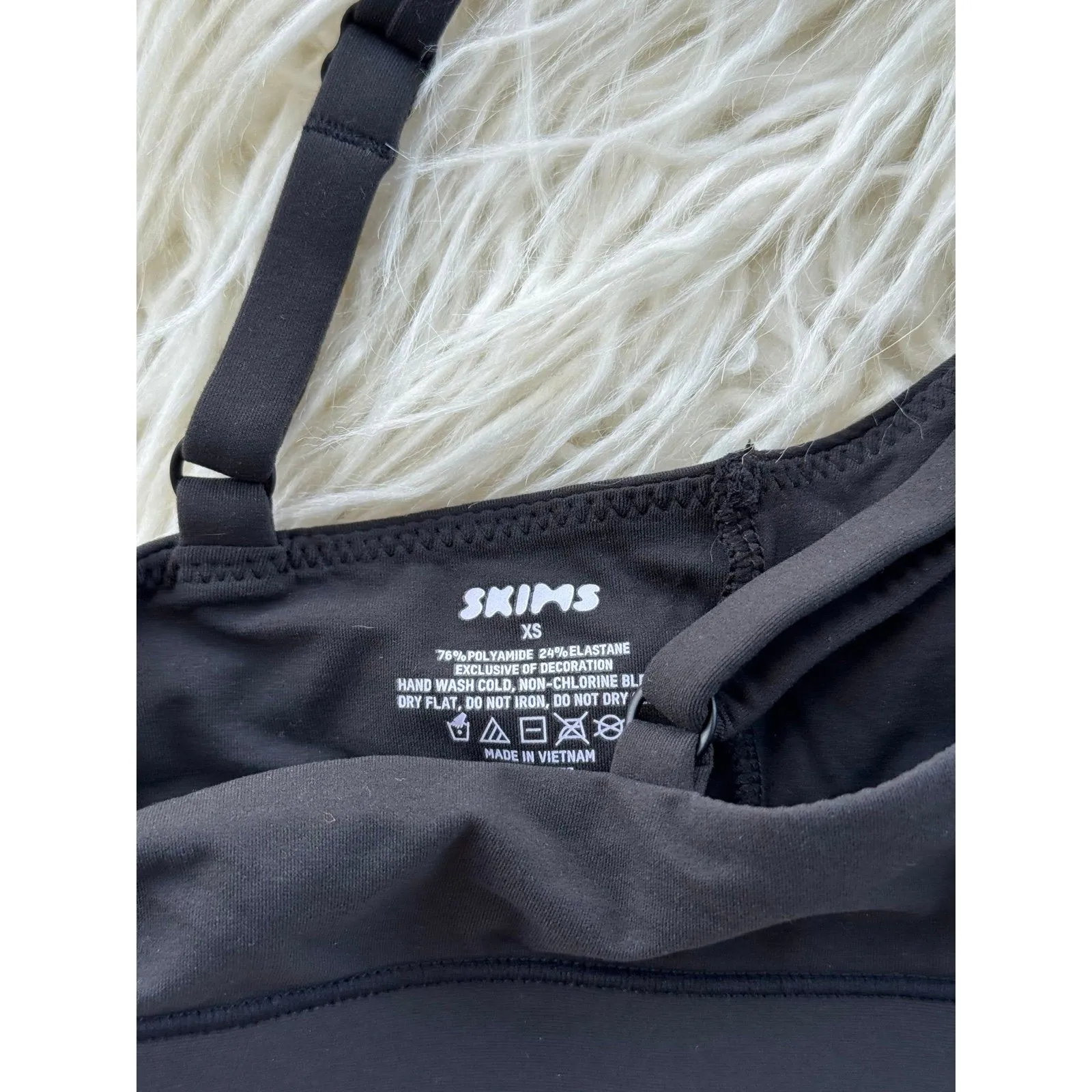 Skims Fits Everybody Scoop Neck Bralette Onyx Size XS - Image 6