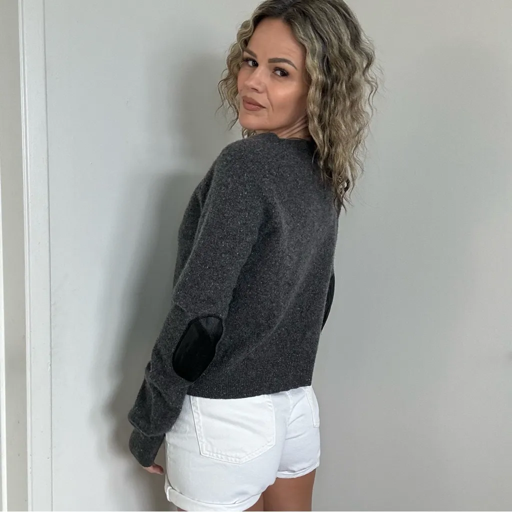 Generation Love Cashmere Leather Patch Sweater - Image 6