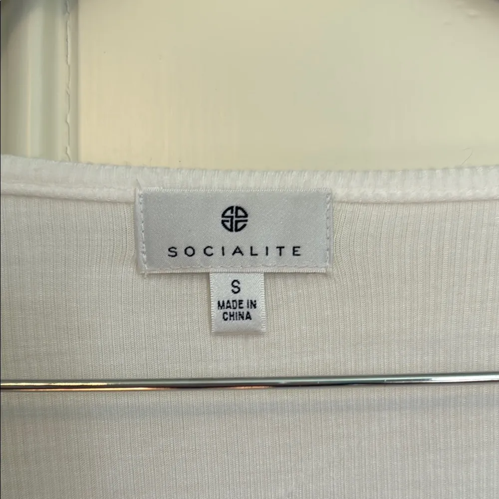 Socialite White Long Sleeve Blouse - Image 2