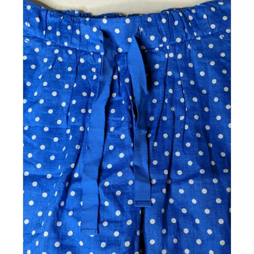 J Crew Boardwalk Linen Skirt Polka Dotted 2 - Image 3