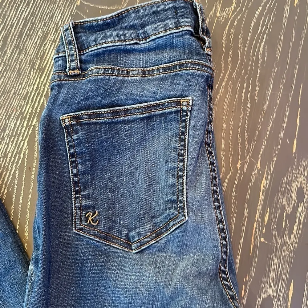 KUT from the Kloth MIA High Rise Skinny Jeans Denim Distressed Wash SZ 0 - Image 3